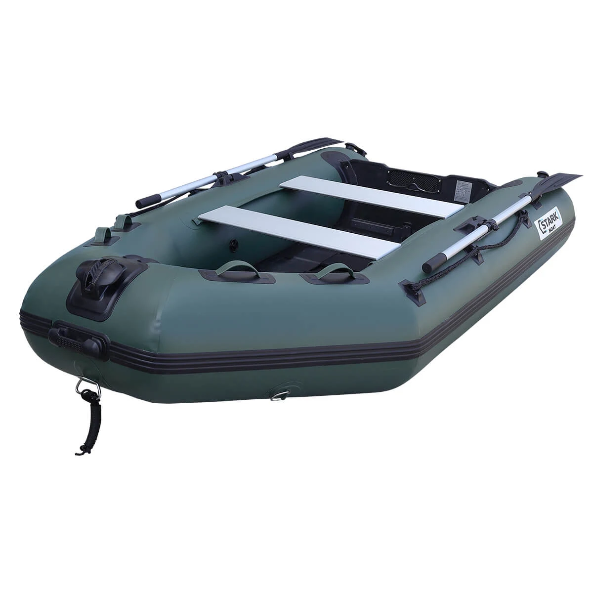 STARKBOAT DT-230S s kýlom, zelený hliníková podlaha · záber 1