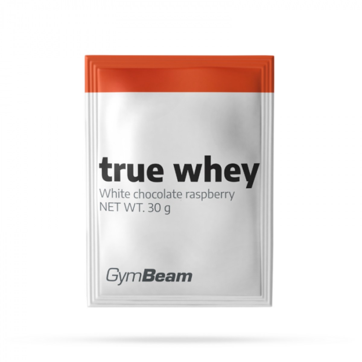 GymBeam Vzorka True Whey jahoda - Príchuť: Jahoda | Hmotnosť: 12 kg | Balenie: 400 · záber 1