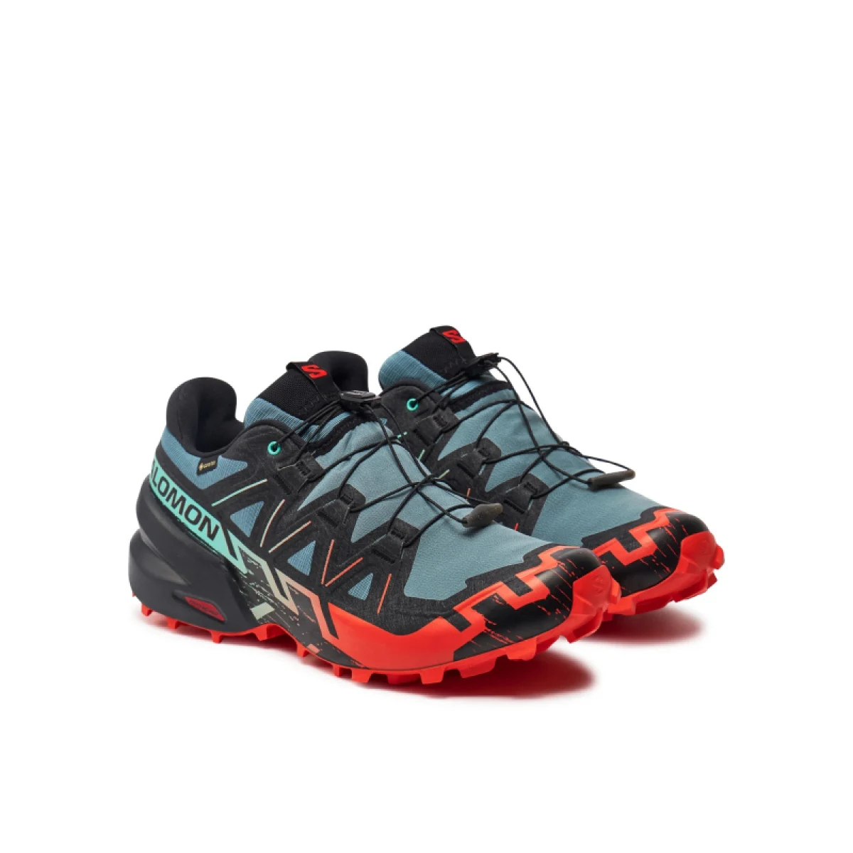 Pánská běžecká trailová obuv SALOMON Speedcross 6 GTX M north atlantic black cherry tomato · záber 3
