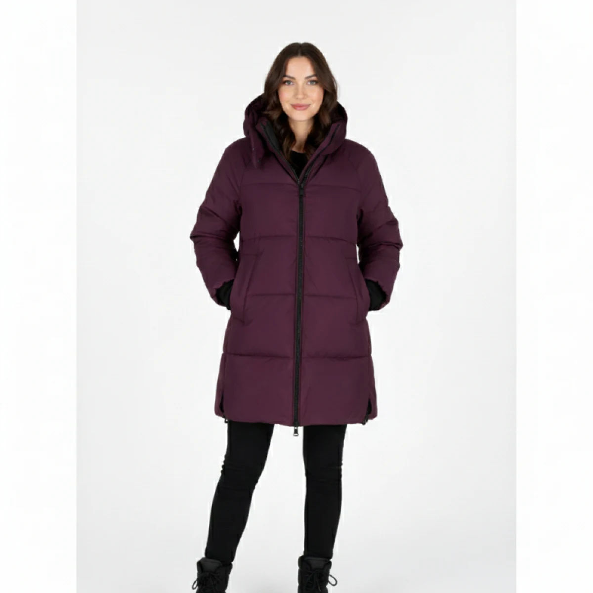 Dámská bunda VOLCANO J-FROZEN-403-BURGUNDY · záber 2