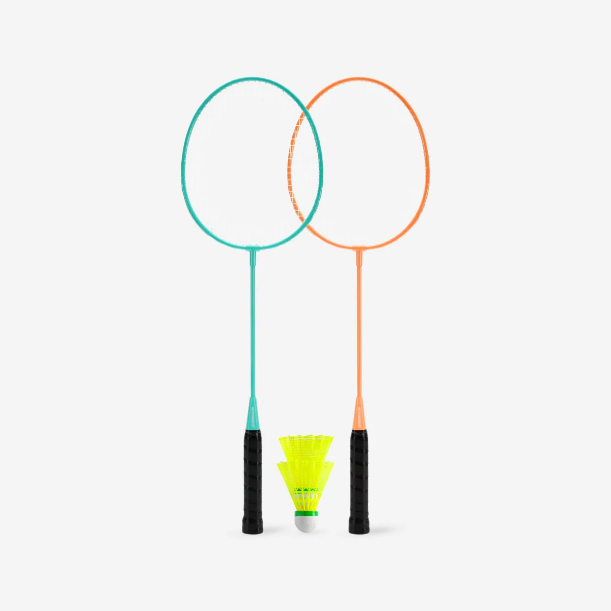 DECATHLON Bedmintonová súprava Discover BR100 tyrkysovo-oranžová bez · záber 1