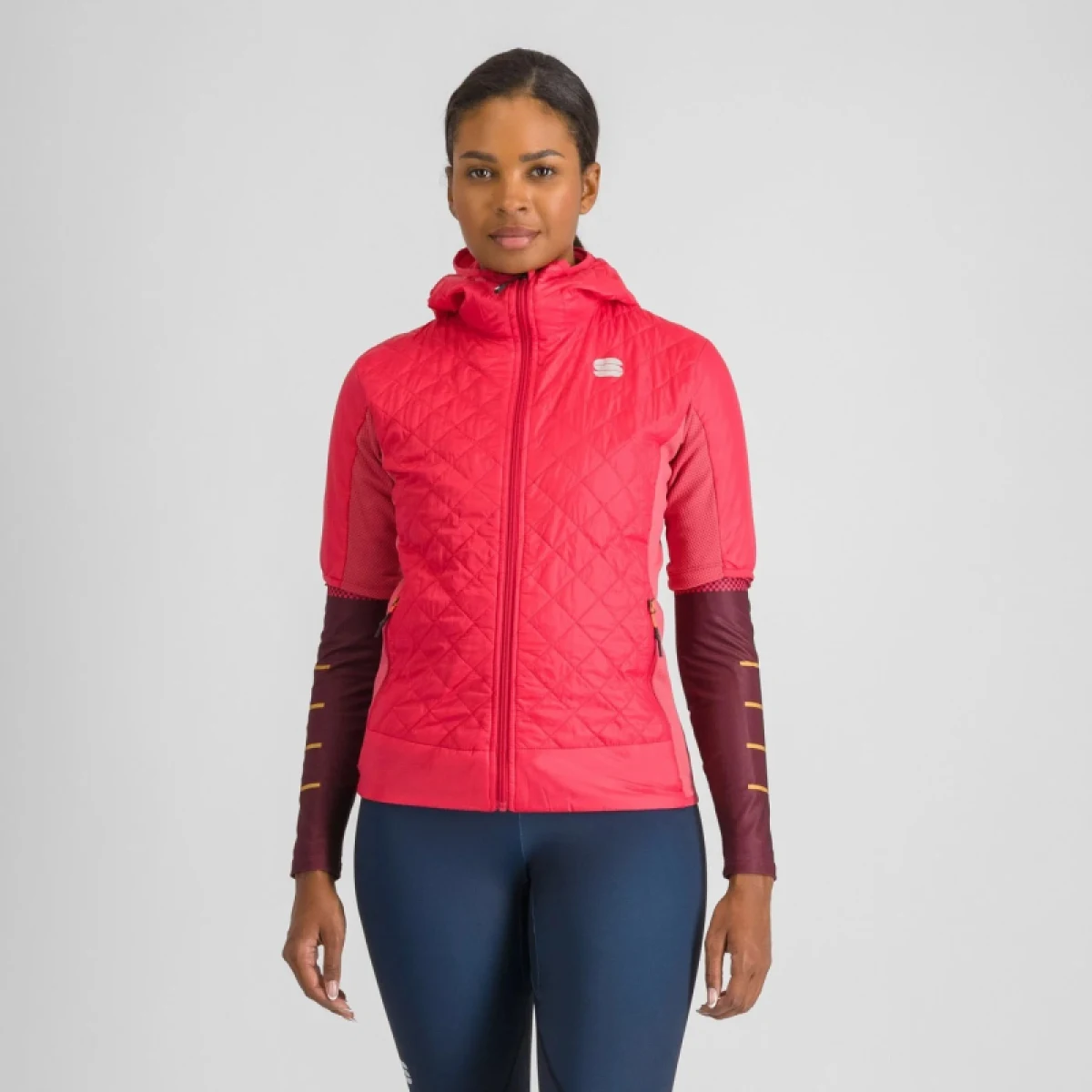 Dámská běžecká bunda SPORTFUL Rythmo w puffy, raspberry raspberry · záber 2