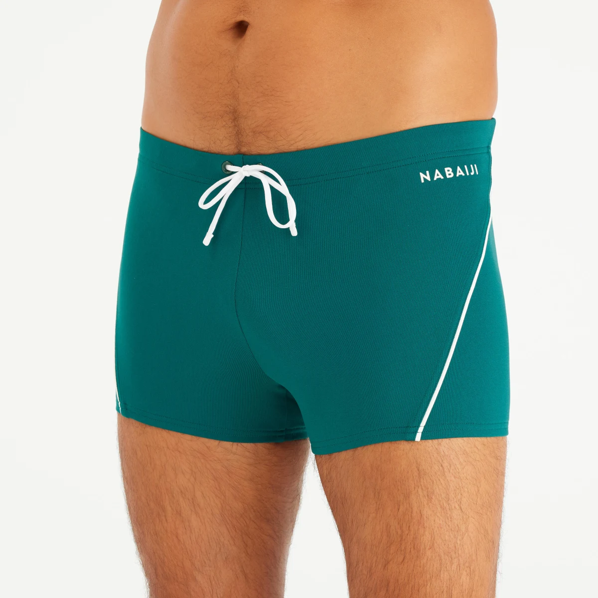 DECATHLON Pánske boxerkové plavky 100 Plus zelené S · záber 2
