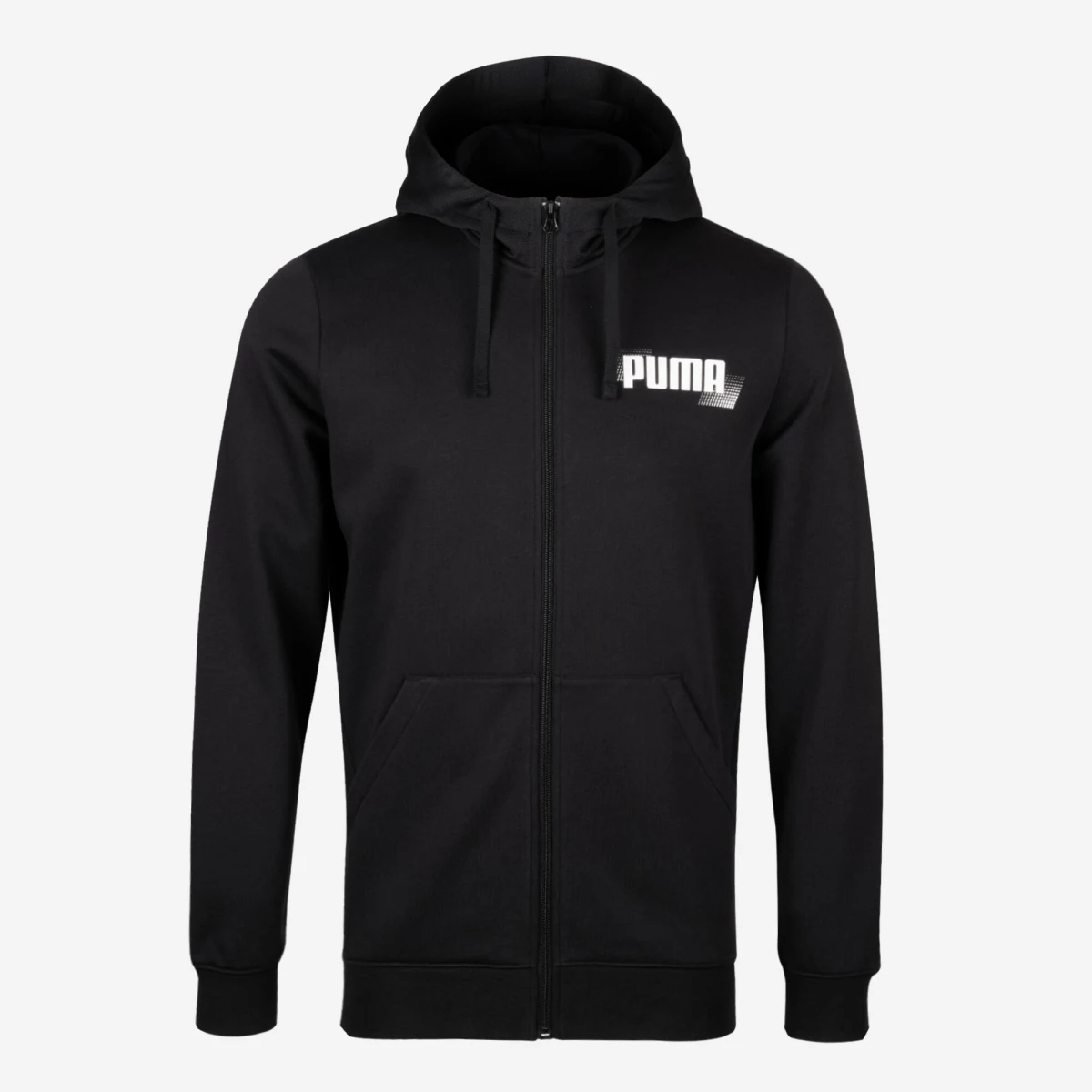 PUMA Pánska fitness mikina so zipsom, čierna M · záber 2
