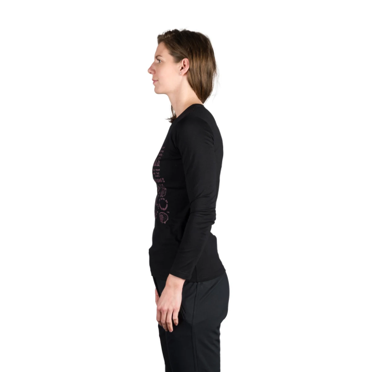 Dámske turistické tričko s dlhým rukávom NORTHFINDER RIYA-269black · záber 3