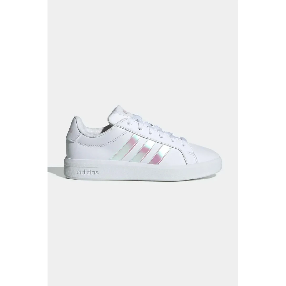 Dievčenská rekreačná obuv ADIDAS Grand Court 3.0 Jr cloud white iridescent almost pink · záber 2