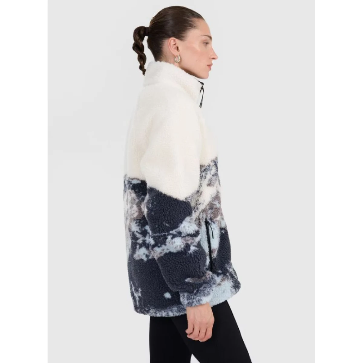 Dámská fleecová mikina se zipem 4F FLEECE U351-WAW25TFLEU351-90A-MULTICOLOUR ALLOVER · záber 3