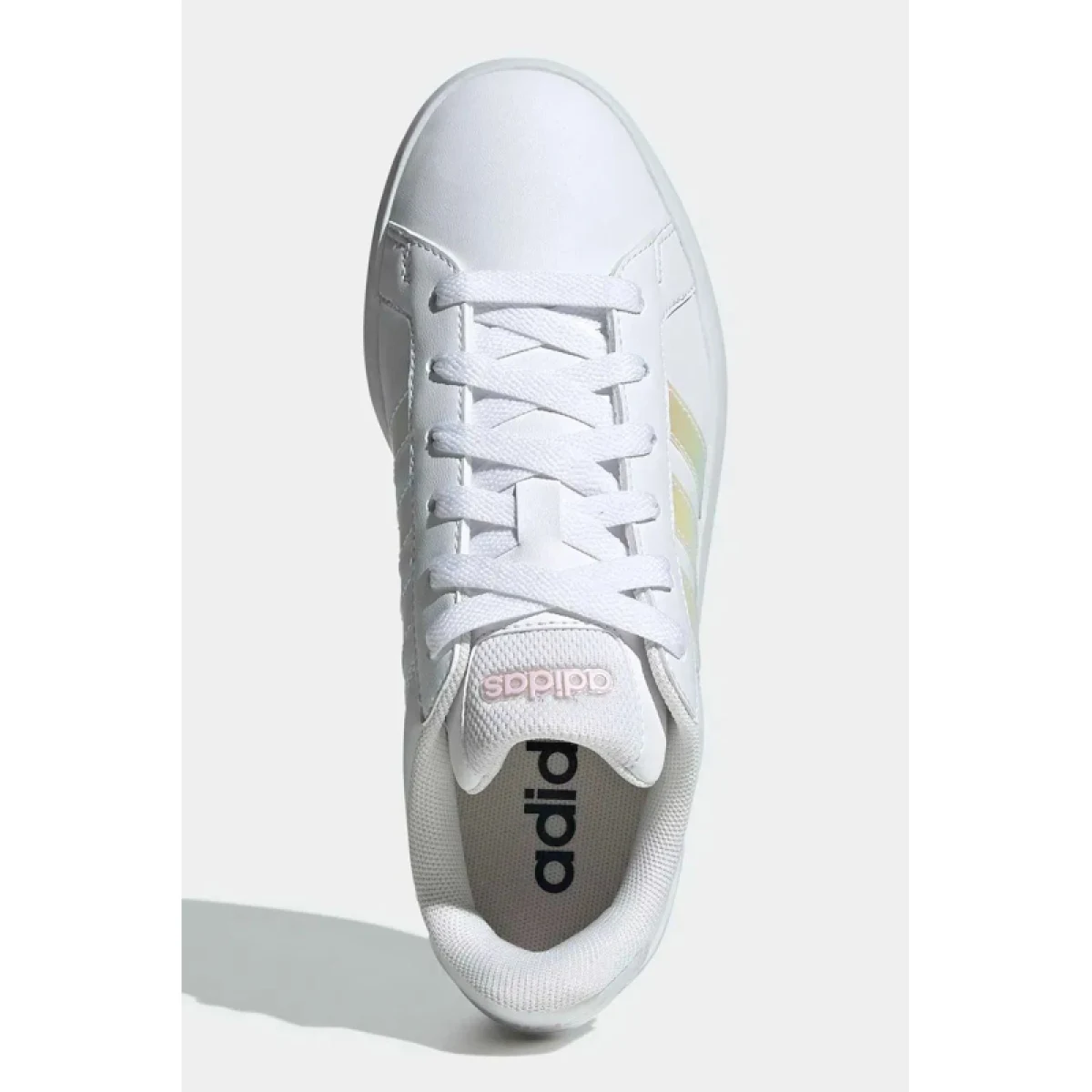 Dievčenská rekreačná obuv ADIDAS Grand Court 3.0 Jr cloud white iridescent almost pink · záber 4