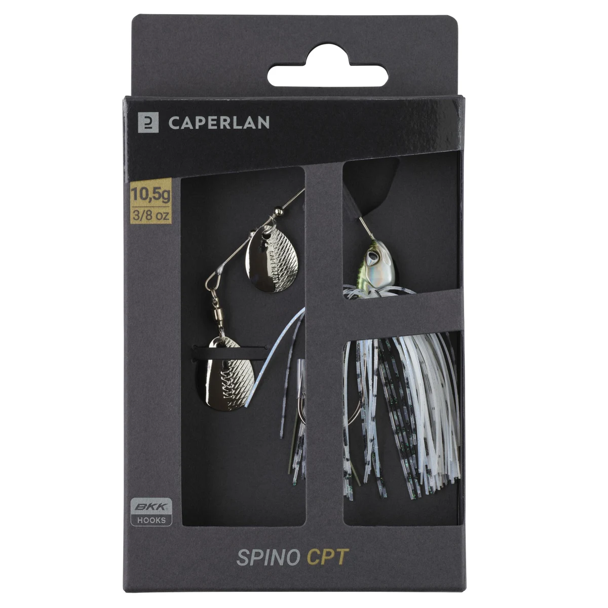 CAPERLAN Nástraha spinnerbait Spino CPT 10,5 g baitfish bez · záber 2