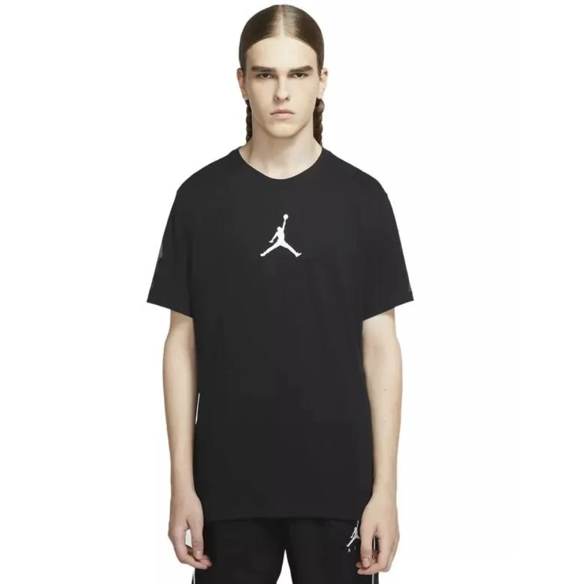 Nike JORDAN M J JUMPMAN DF SS CREW-010-Black 2025 triko - Velikost: XL | Barva: Čierna · záber 1