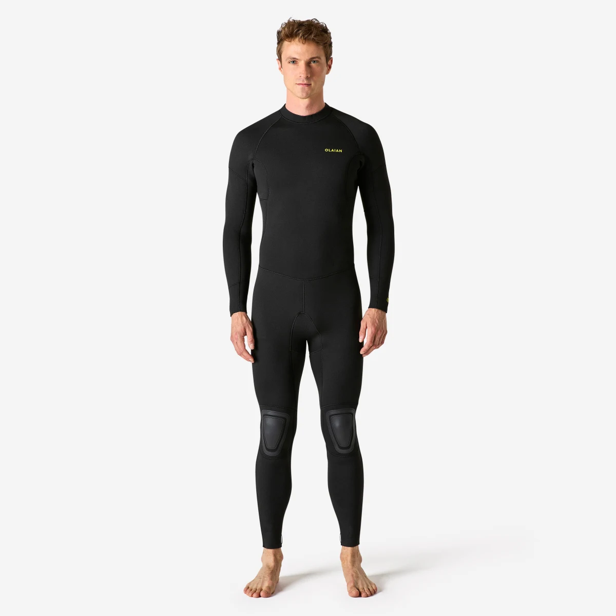 DECATHLON Pánska kombinéza na surf 100 neoprén 4/3 mm čierna L · záber 1