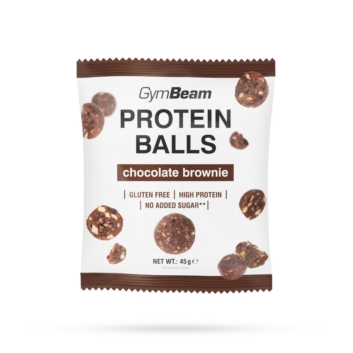 GymBeam Protein Balls - Příchuť: Čokoládové brownie | Hmotnost: 0,045 kg | Balení: 10 · záber 1