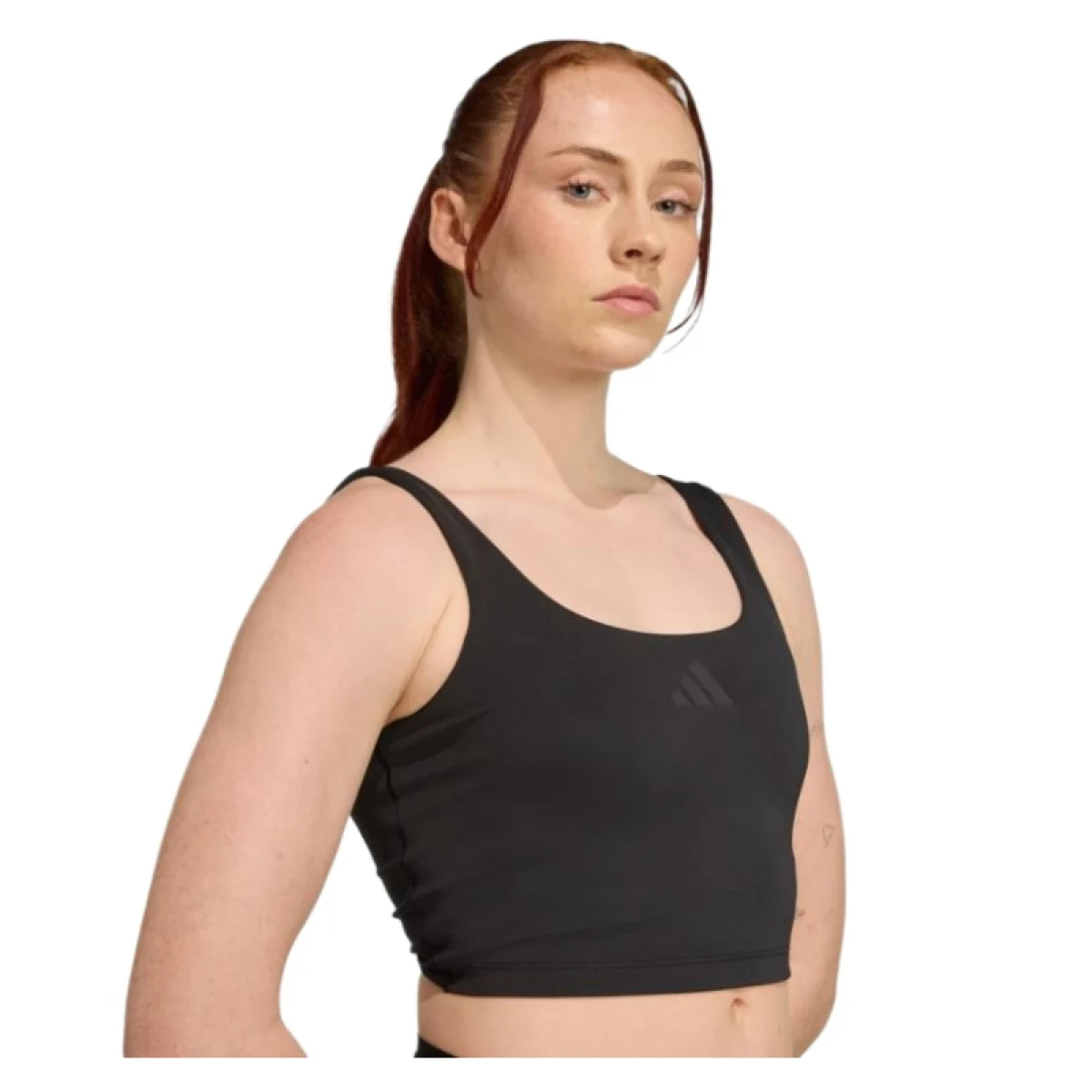 Dámská podprsenka ADIDAS Power Light Support Bra Tank W black · záber 2