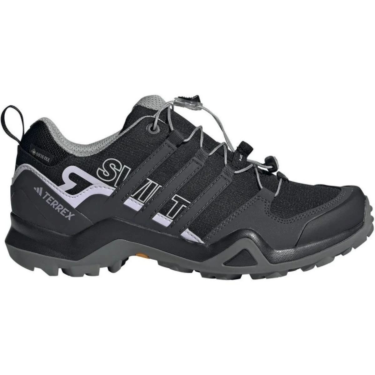 Dámská nízká turistická obuv ADIDAS Terrex Swift R2 GTX core black dgh solid grey purple tint · záber 2