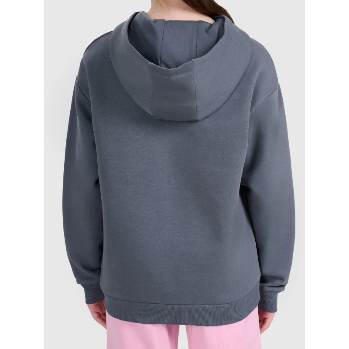 Dievčenská mikina s kapucňou 4F JUNIOR SWEATSHIRT F2270-22S-ANTHRACITE · záber 3