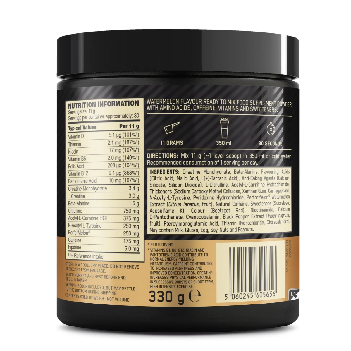 Optimum Nutrition Gold Standard Pre-Workout vodný melón · záber 3