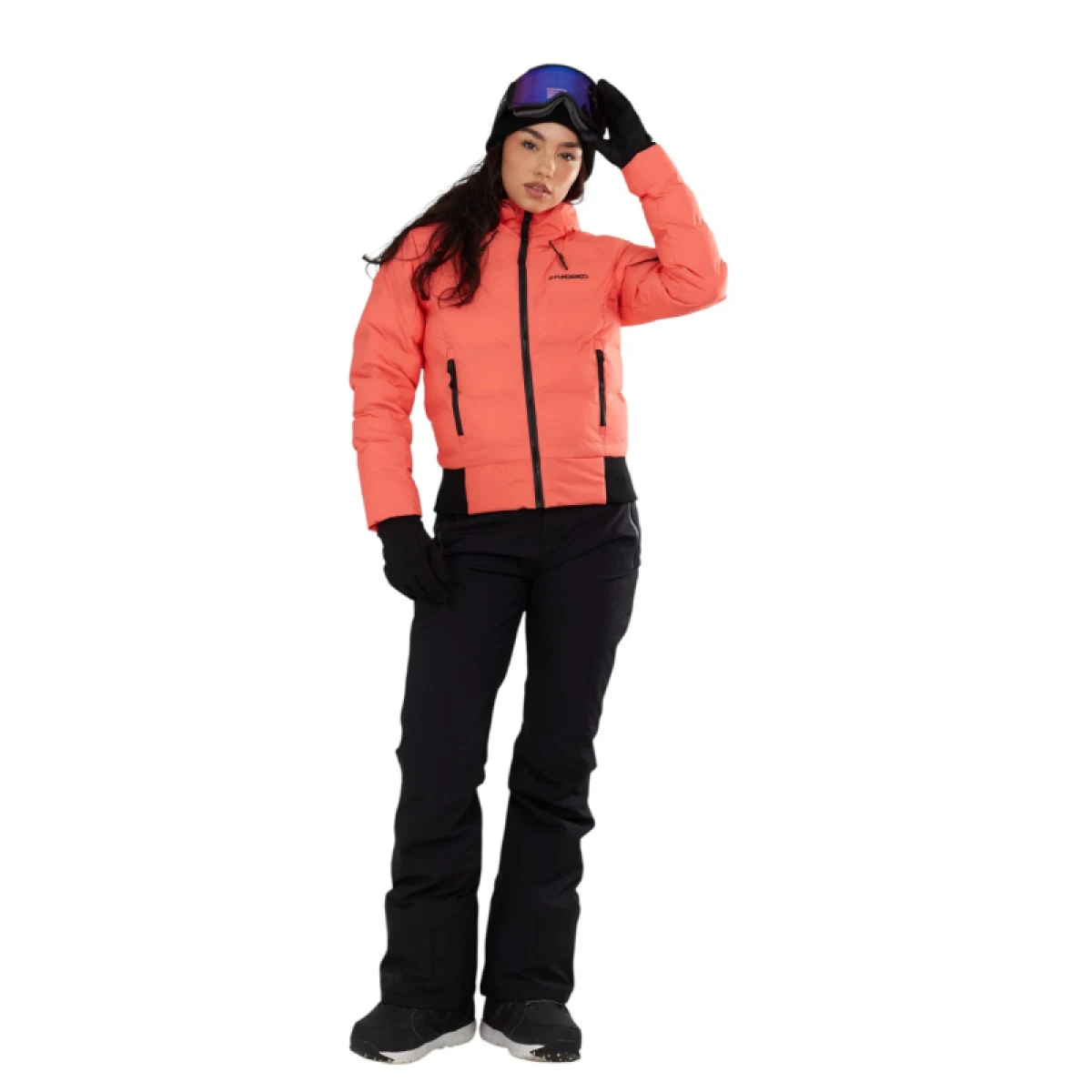 Dámska lyžiarska bunda FUNDANGO Zina Padded Jacket-352- coral · záber 3