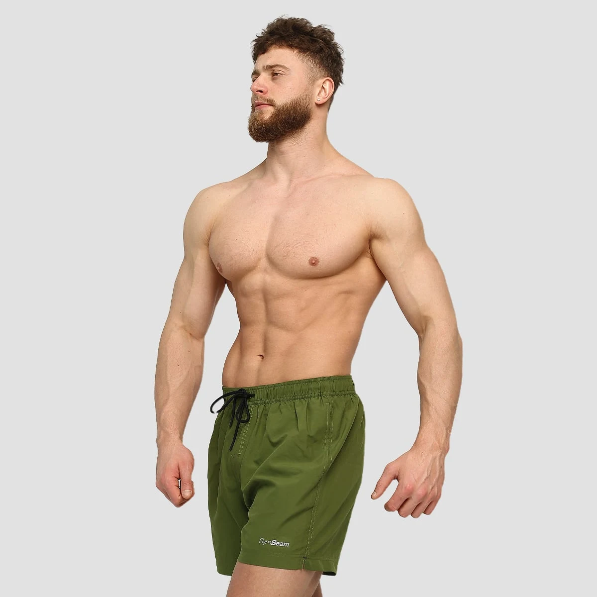 GymBeam Pánské plavecké šortky ARUBA Green - Velikost: S | Barva: Zelená | Hmotnost: 0,18 kg | Balení: 50 · záber 4