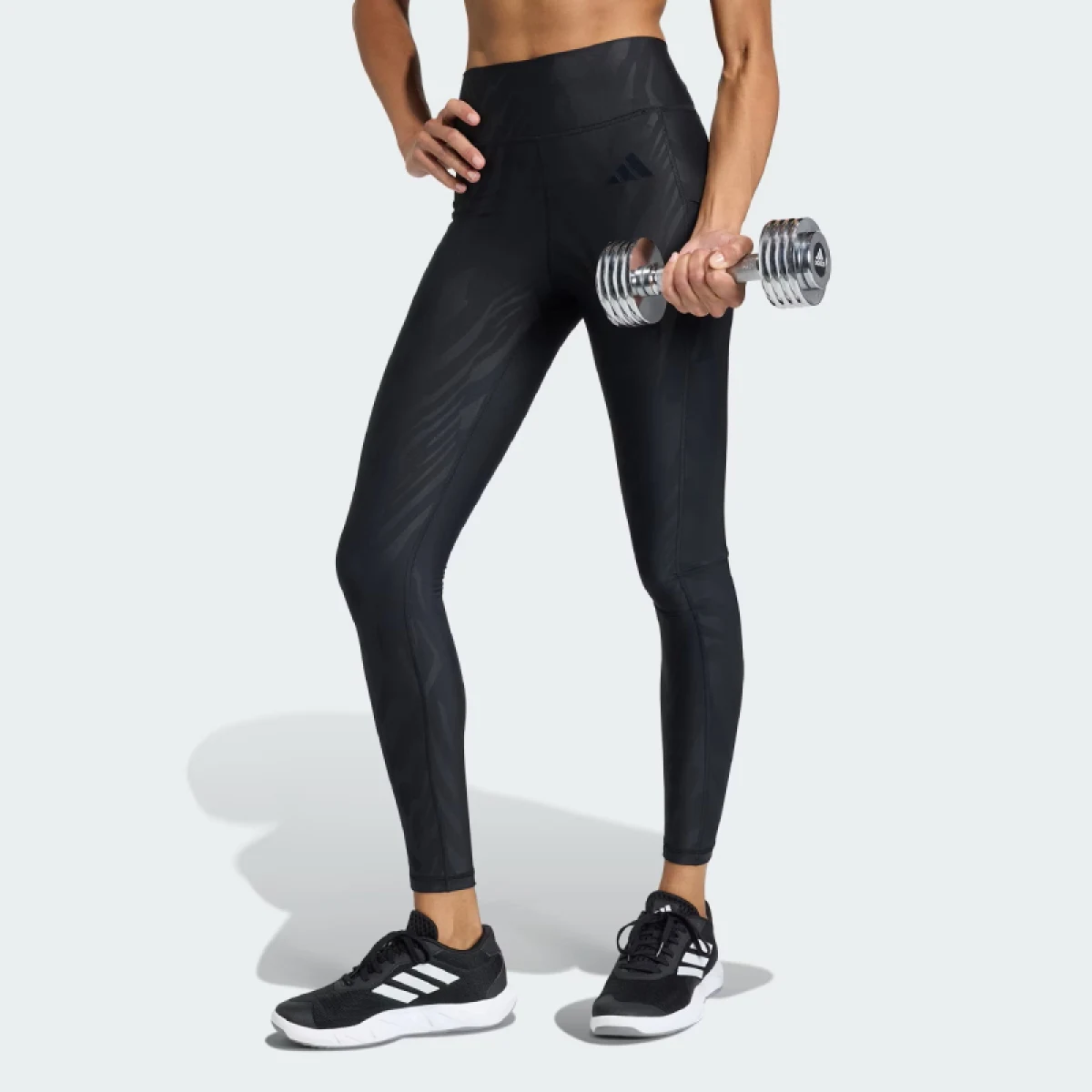 Dámske legíny ADIDAS OPTIME AOP BLACK · záber 2