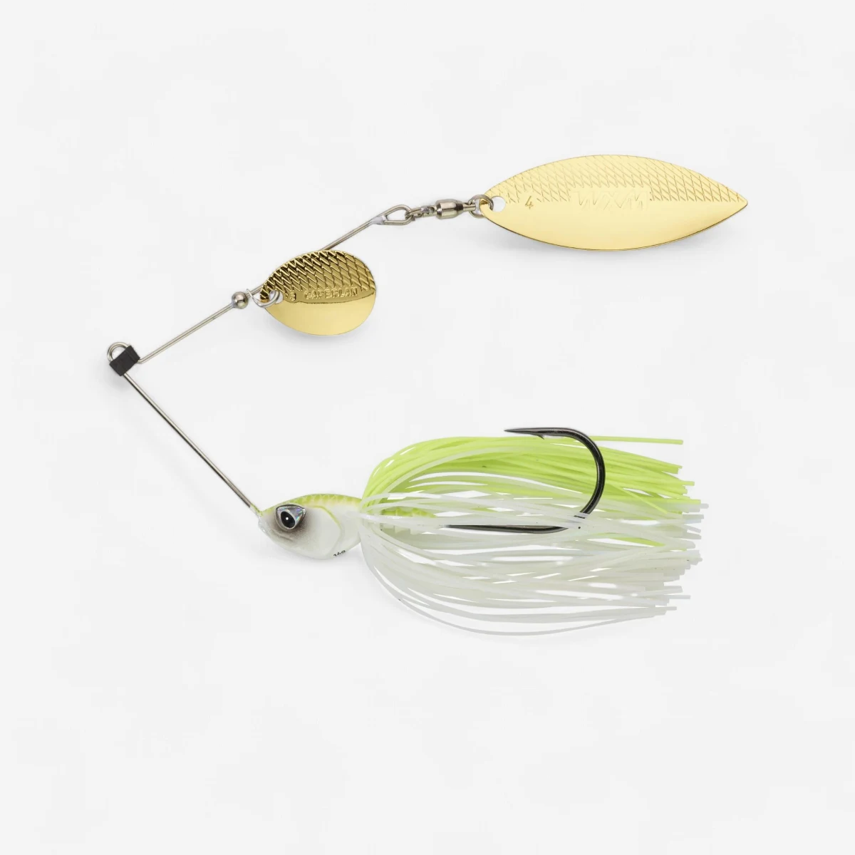 CAPERLAN Nástraha Spinnerbait Spino 14 g biela/žltozelená bez · záber 1