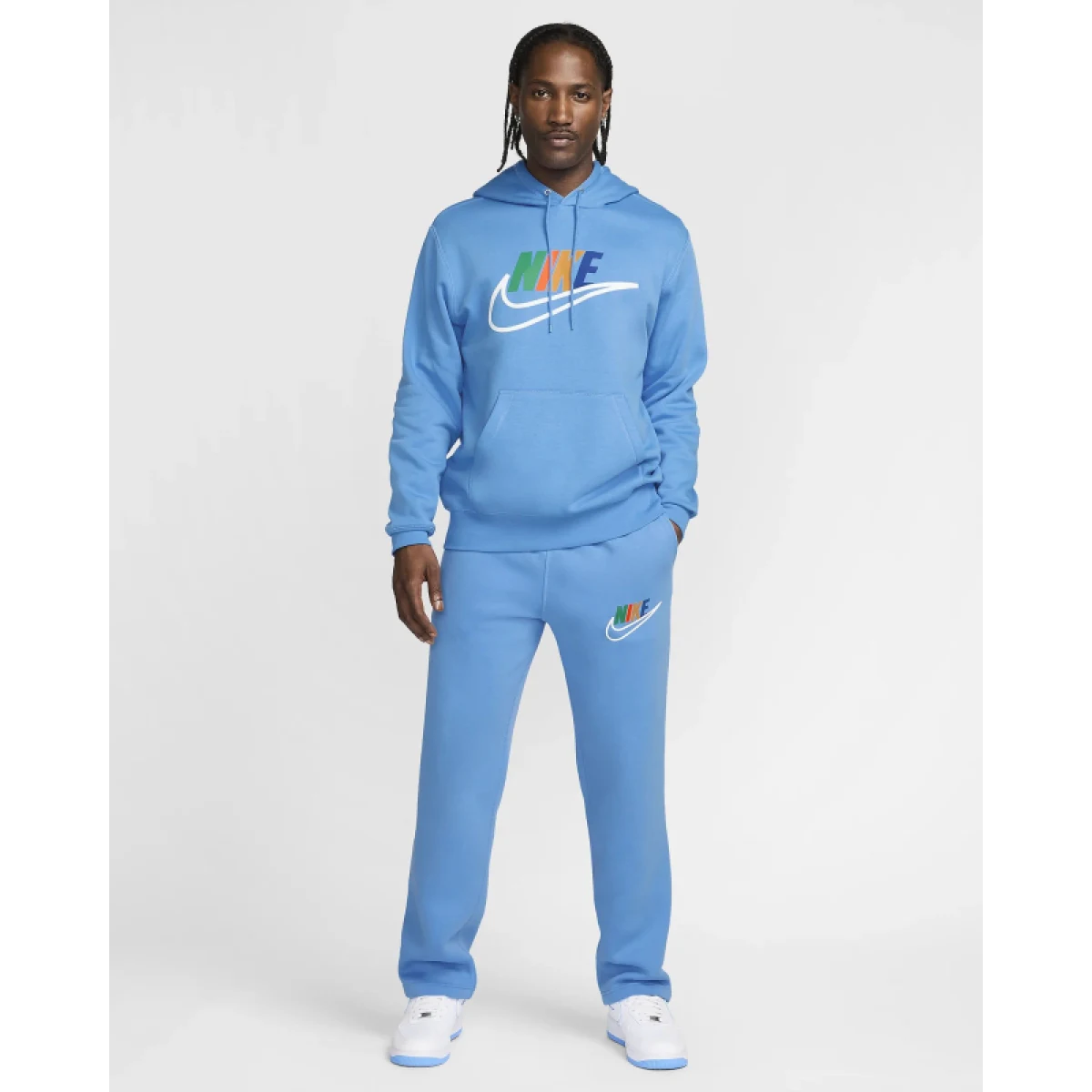 Pánské tepláky NIKE M NK CLUB BB OH PNT FTURA BLCK-412 UNIVERSITY BLUE · záber 3