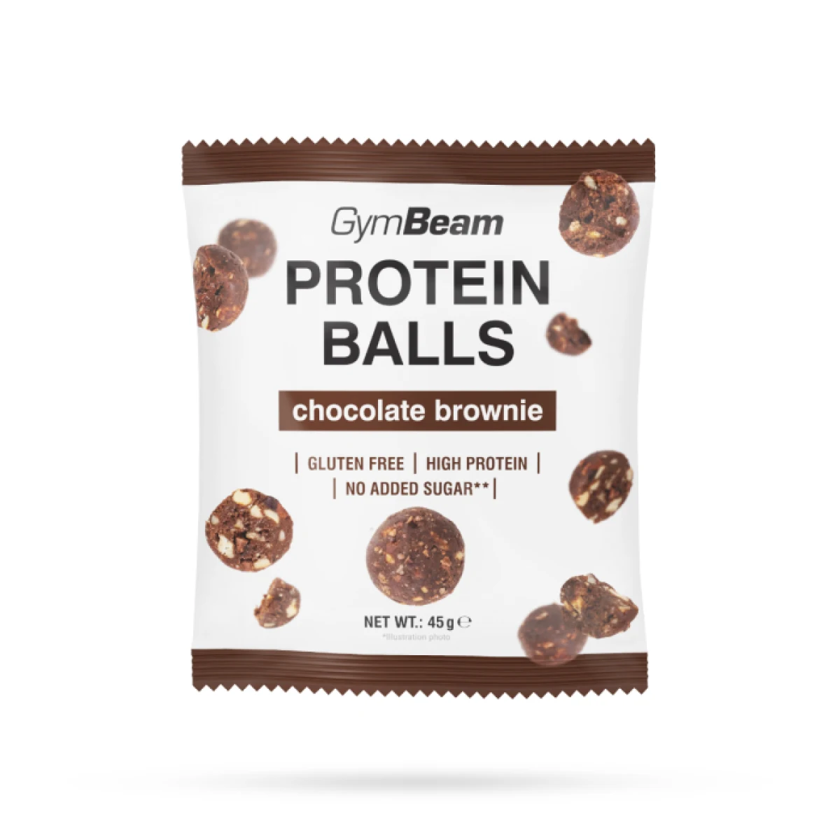 Протеинови топчета - GymBeam - Вкус: Шоколадово брауни | Тегло: 0,045 g | Опаковка: 10 · záber 1
