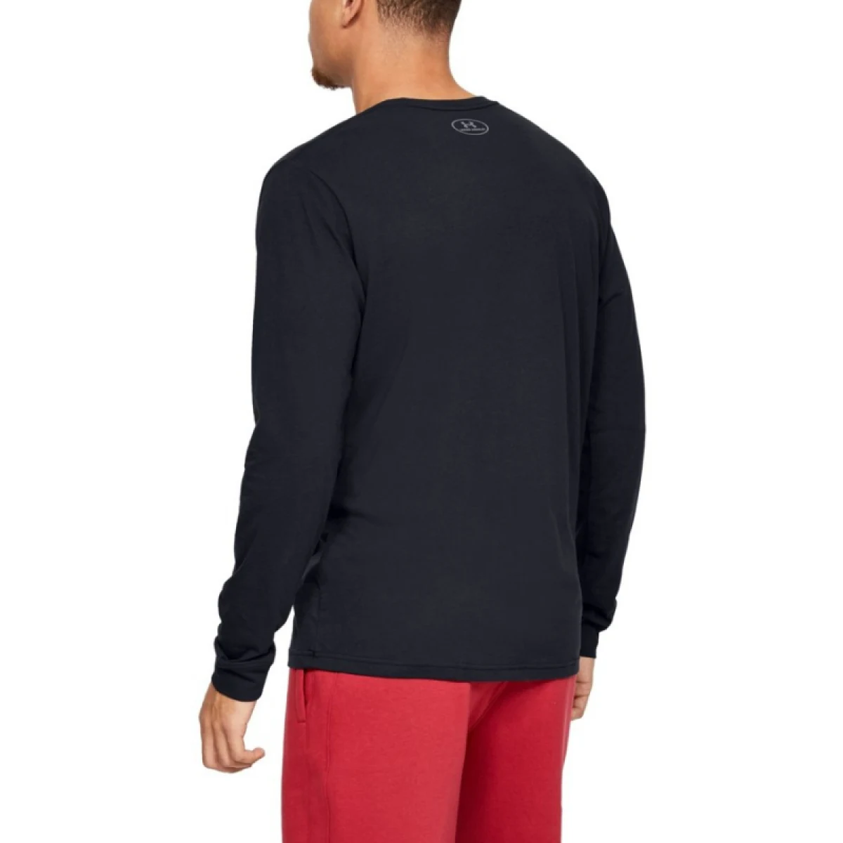 Pánské tréninkové tričko s dlouhým rukávem UNDER ARMOUR UA SPORTSTYLE LEFT CHEST LS-BLK · záber 3