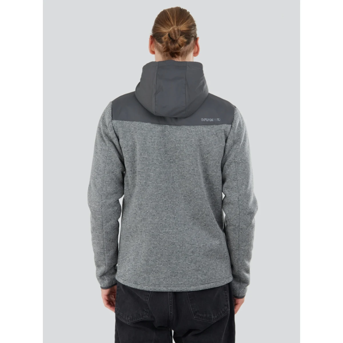 Pánská mikina se zipem FUNDANGO Ashford Insulated Fleece Jacket-745-grey heather · záber 2