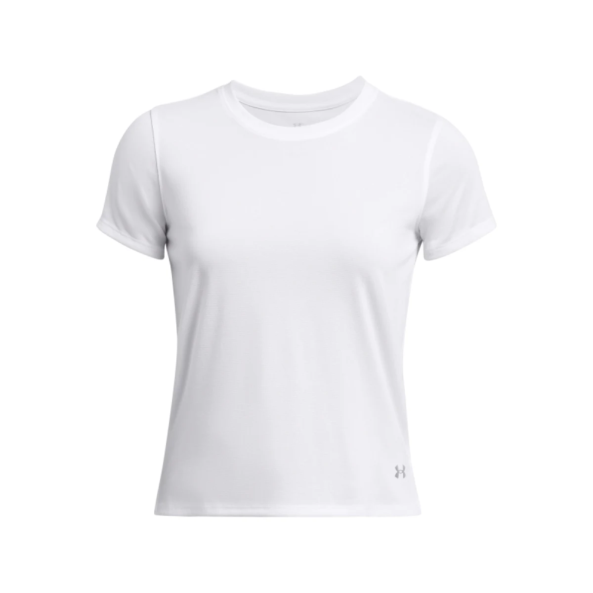 Dámské tréninkové tričko s krátkým rukávem UNDER ARMOUR UA Launch Shortsleeve-WHT · záber 3