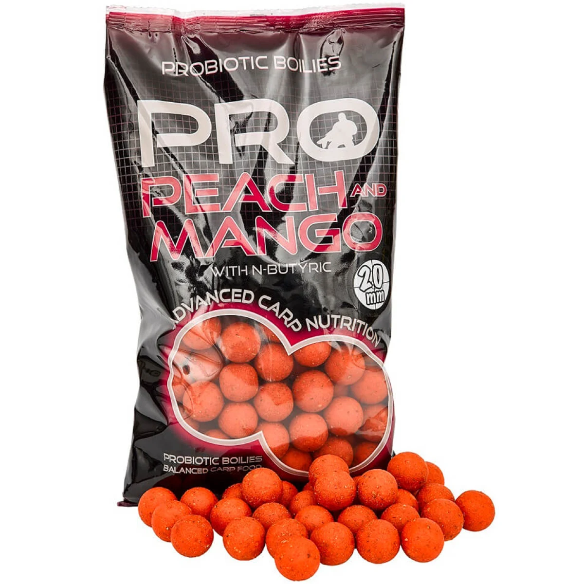 STARBAITS Pro Peach & Mango, 800 g priemer 24 mm · záber 1