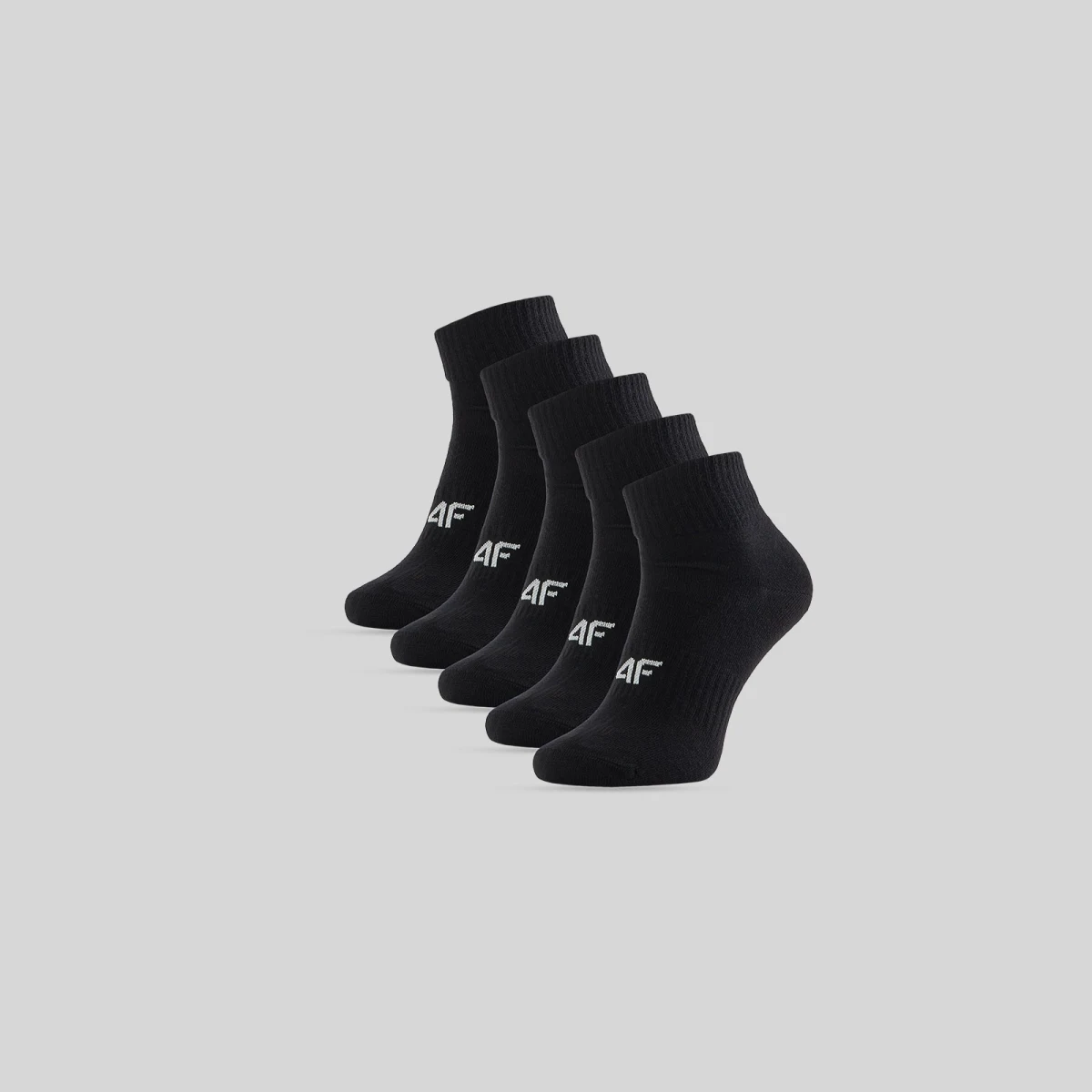 Dámske krátke ponožky (5-pack) - čierne · záber 1