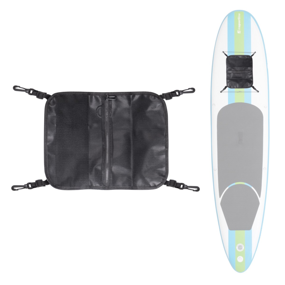 Sieťovaná taška na paddleboard inSPORTline Wavenetta · záber 1