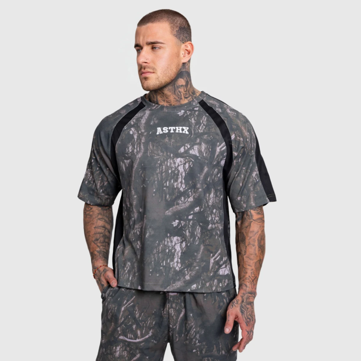 Dámske tričko Iron Aesthetics Camo tree, dark · záber 3