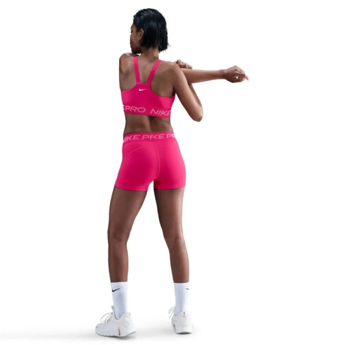 Dámská sportovní tréninková podprsenka NIKE PRO W NP LS BRA TT GRX RUSH PINK PINK FOAM WHITE · záber 5