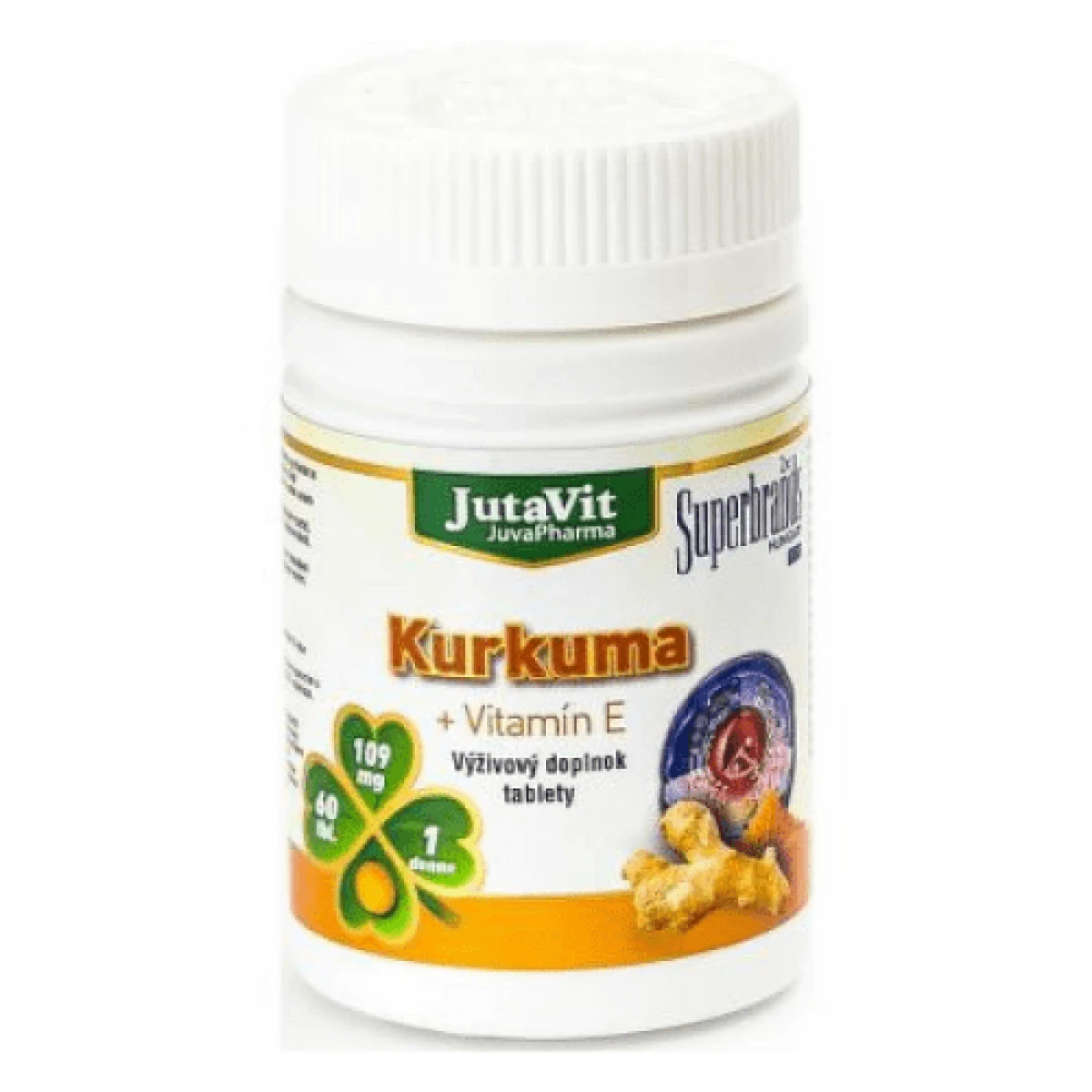 JUTAVIT Kurkuma + vitamín E 60 tabliet · záber 1