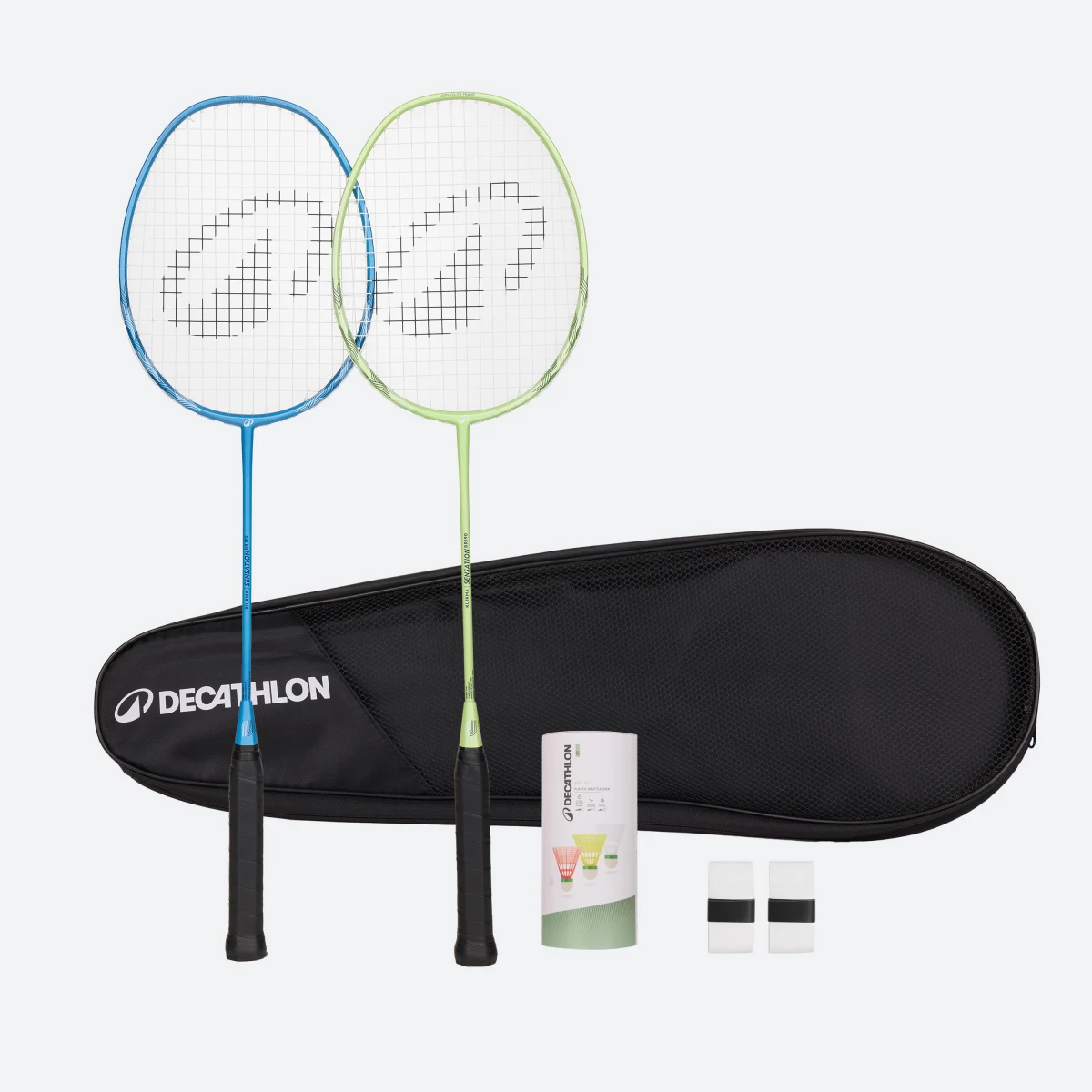 KUIKMA Súprava bedmintonových rakiet BR 190 Partner modro-žltá bez · záber 1