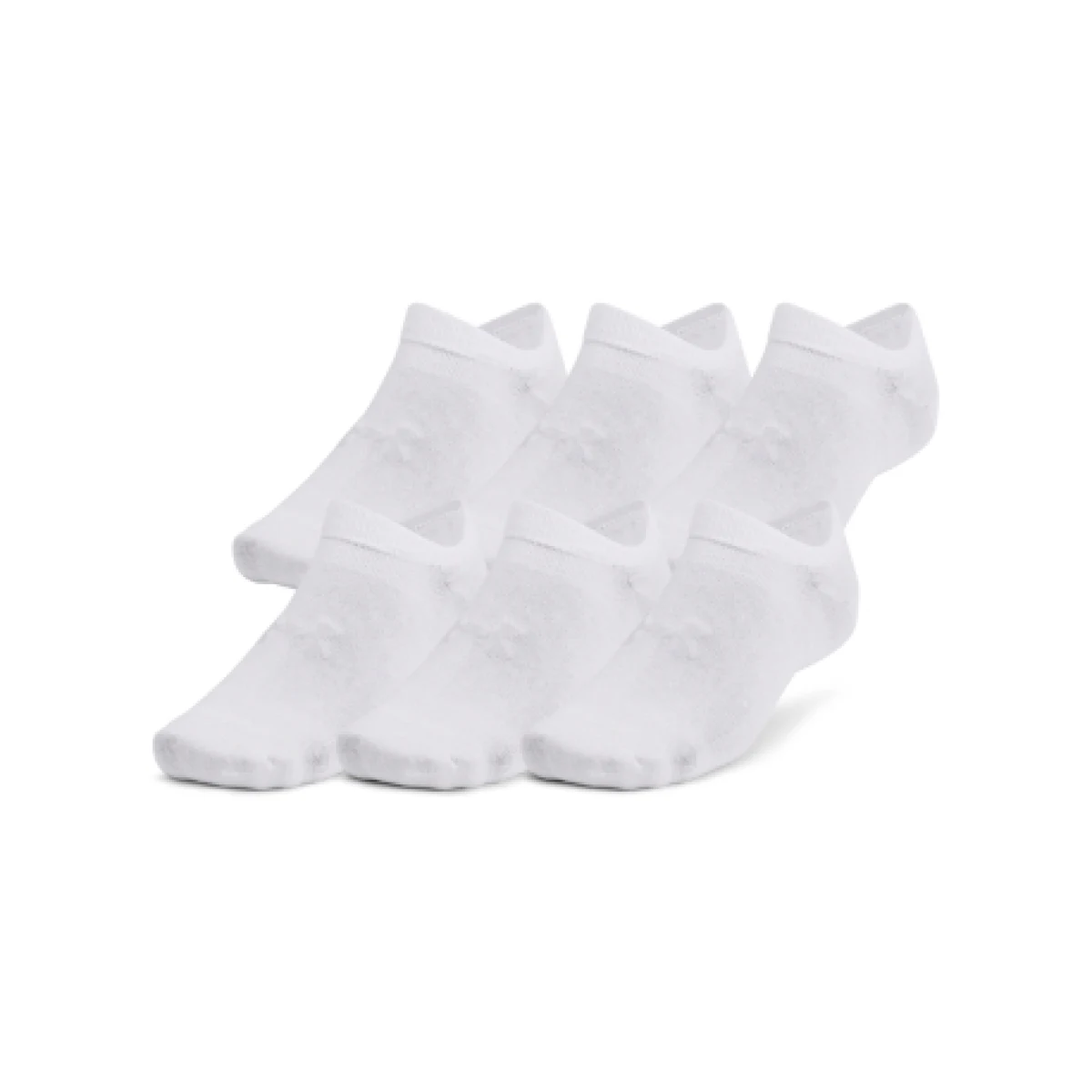 Ponožky UNDER ARMOUR 6 PACK-UA Essential No Show-WHT · záber 1