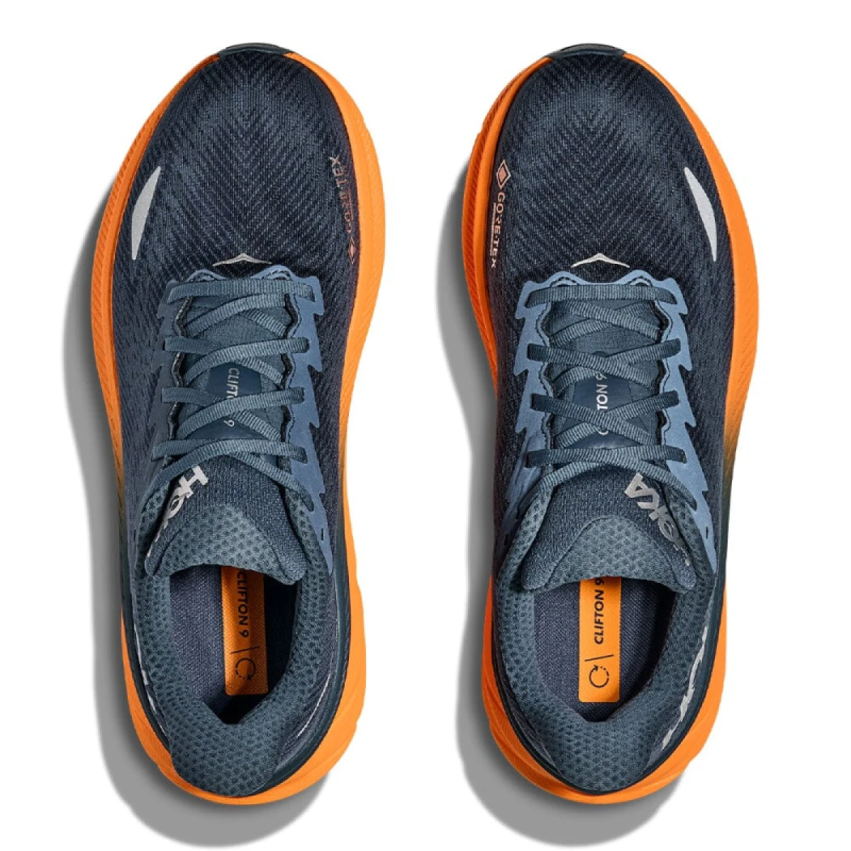 Pánská běžecká obuv HOKA Clifton 9 GTX M stormy skies orange zest · záber 5