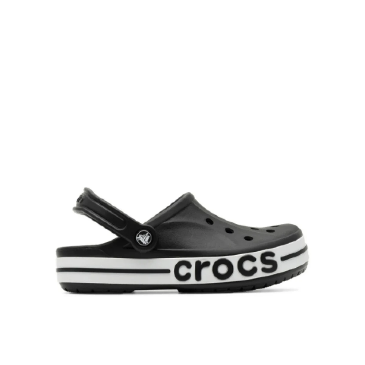 Kroksik (rekreációs cipő) CROCS Bayaband Clog black white · záber 1