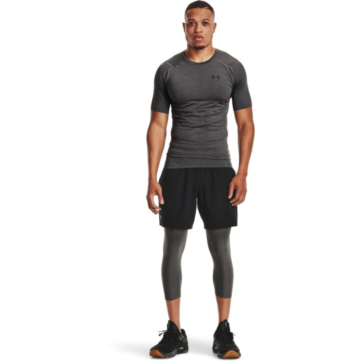 Pánske kompresné tričko s krátkym rukávom UNDER ARMOUR UA HG Armour Comp SS-GRY · záber 5
