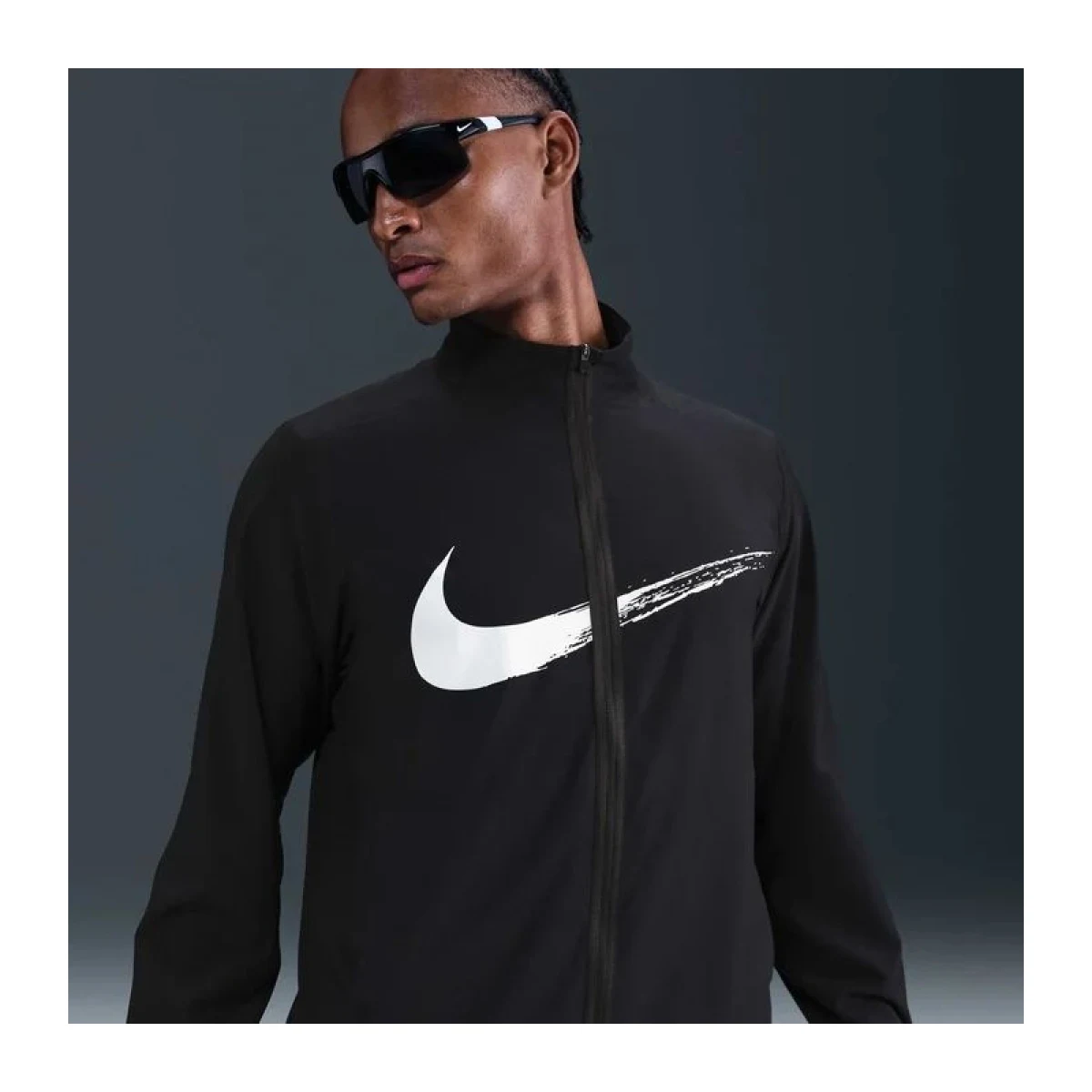 Pánska tréningová bunda NIKE M NK DF FORM JKT GFX BLACK WHITE · záber 3
