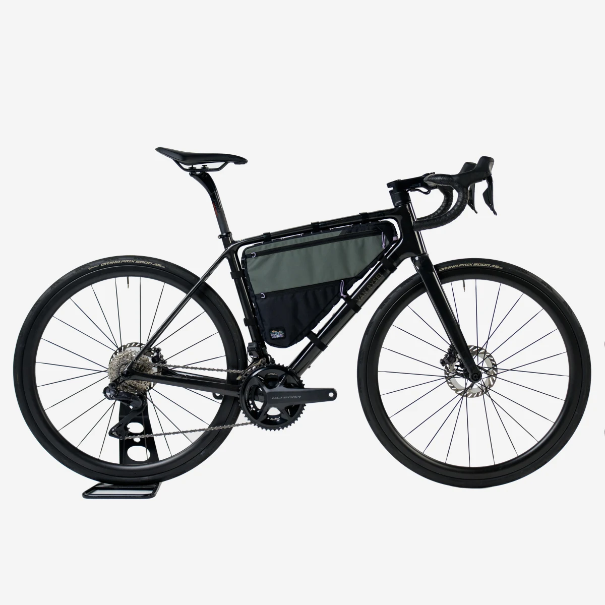 ROCKRIDER Taška na rám bicykla na bikepacking ADVT 500 8,5l hnedo-fialová bez · záber 2