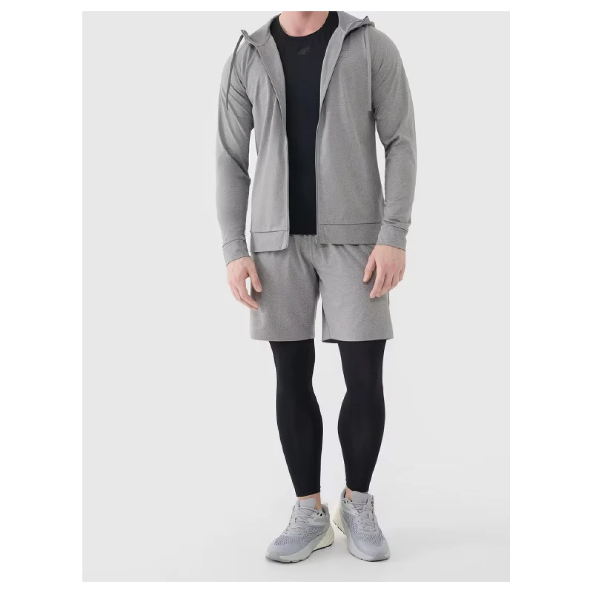 Pánské tréninkové kraťasy 4F SHORTS FNK M1277-25M-GREY MELANGE · záber 5
