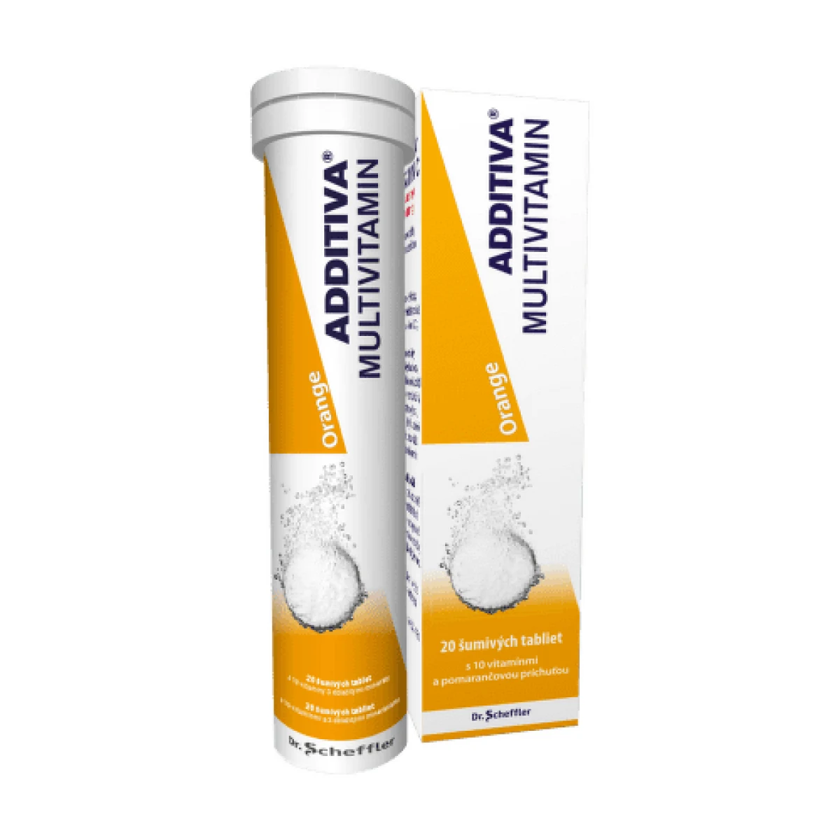 ADDITIVA Multivitamín orange 20 šumivých tabliet · záber 1