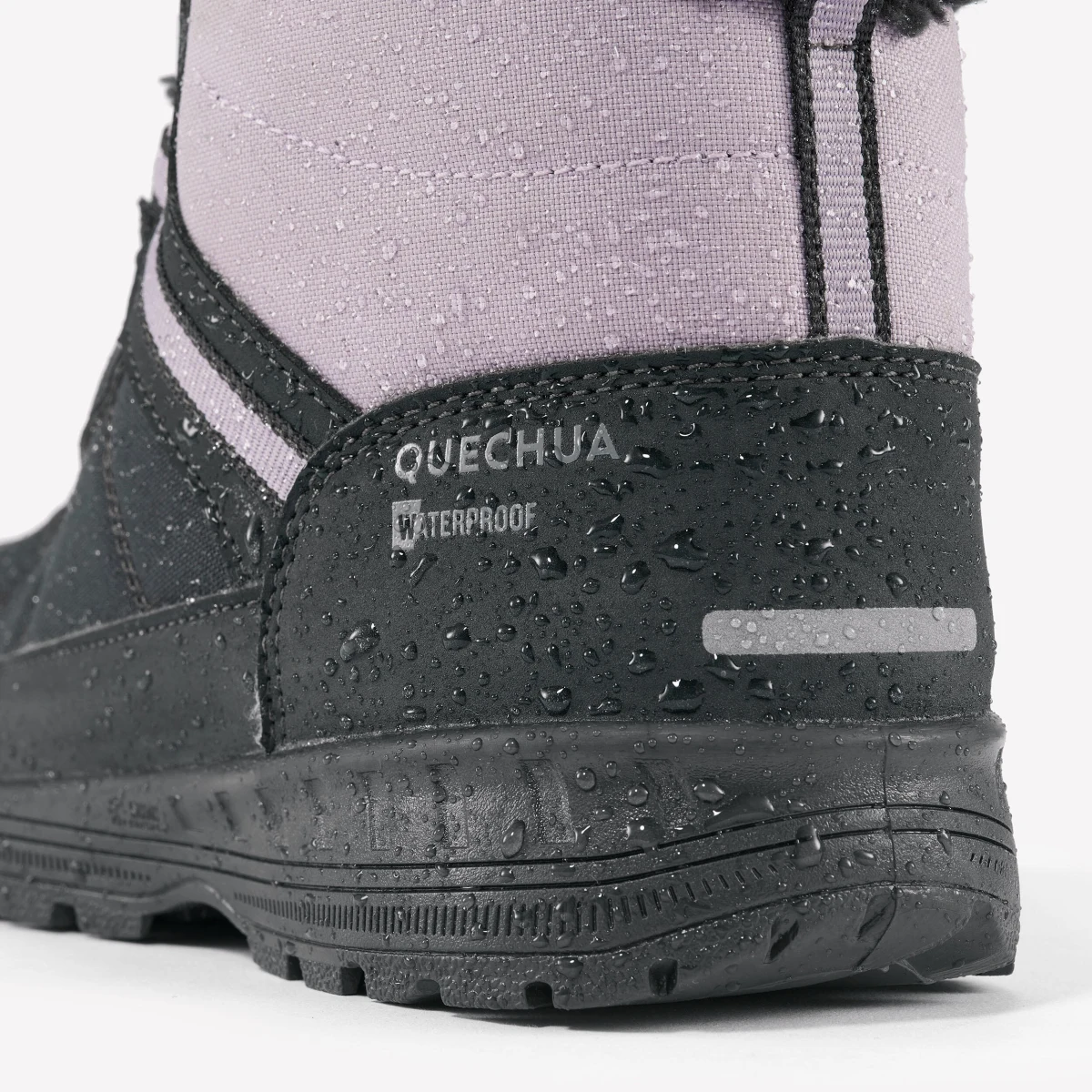 QUECHUA Detská hrejivá nepremokavá turistická obuv SH100 so šnúrkami 35-38 35 · záber 2