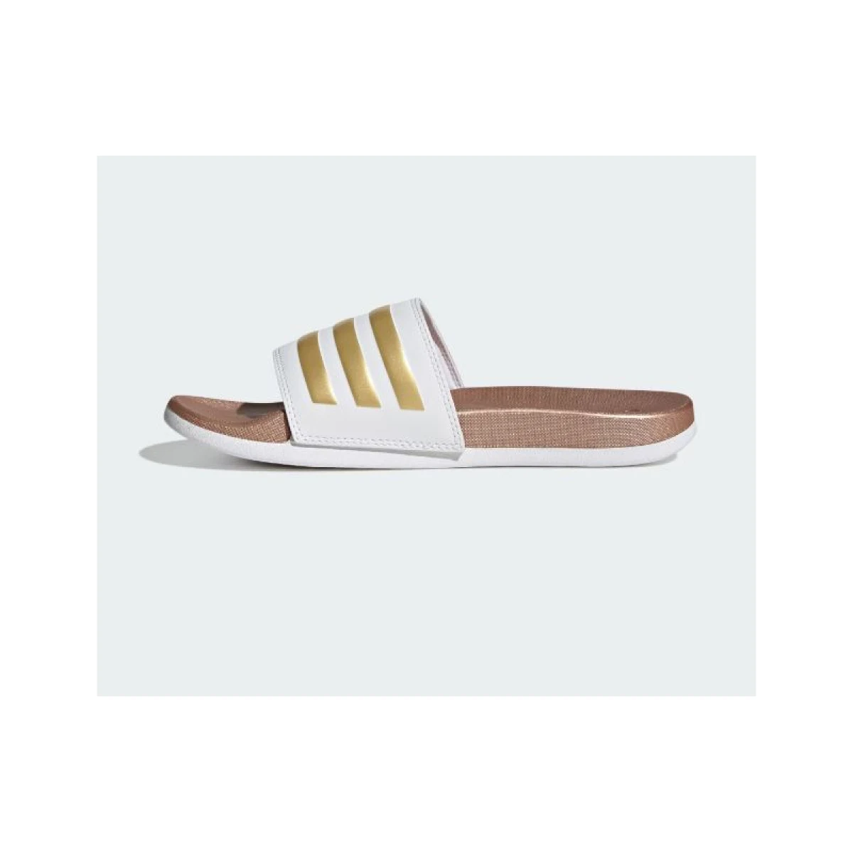 Dámské pantofle (plážová obuv) ADIDAS Adilette Comfort W cloud white cloud white matte gold · záber 2