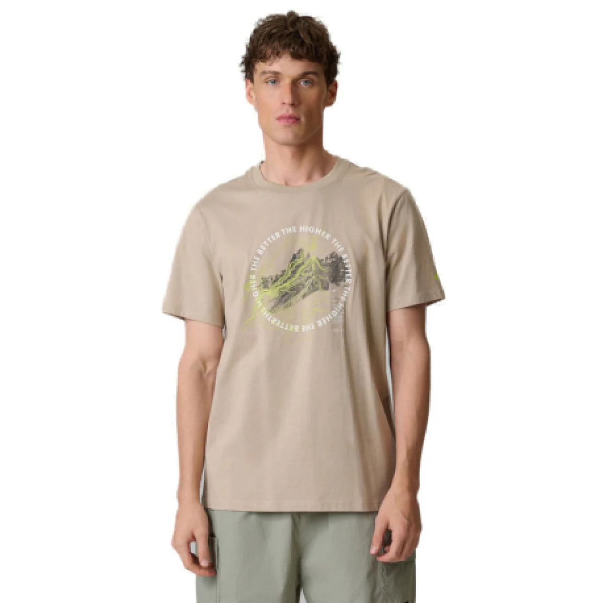 Pánské tričko s krátkým rukávem 4F TSHIRT M2822-83S-BEIGE · záber 1