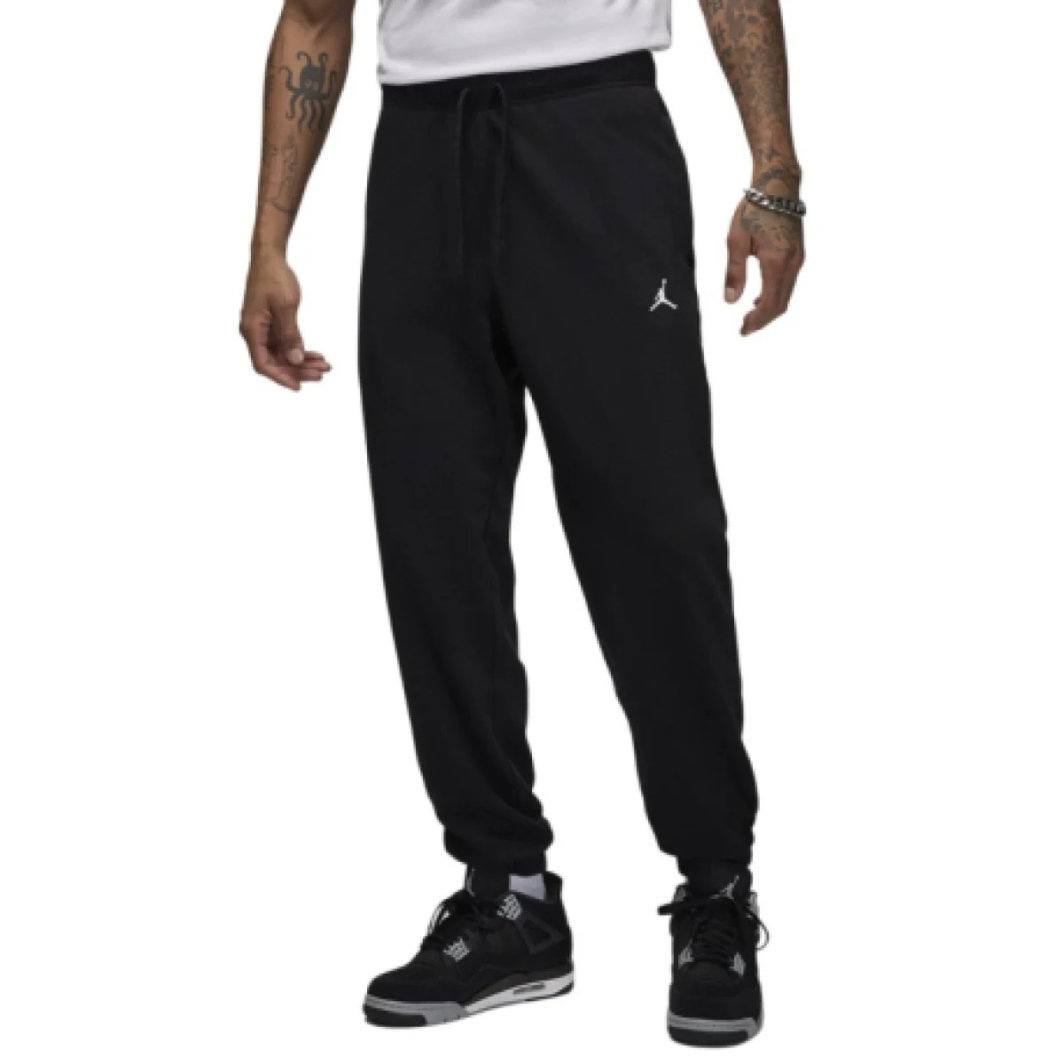 Pánské zateplené tepláky NIKE M J DF SPRT CSVR FLC PANT-010 BLACK WHITE · záber 1