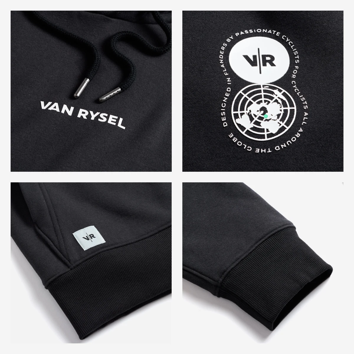 VAN RYSEL Mikina s kapucňou Lifestyle čierna L · záber 2