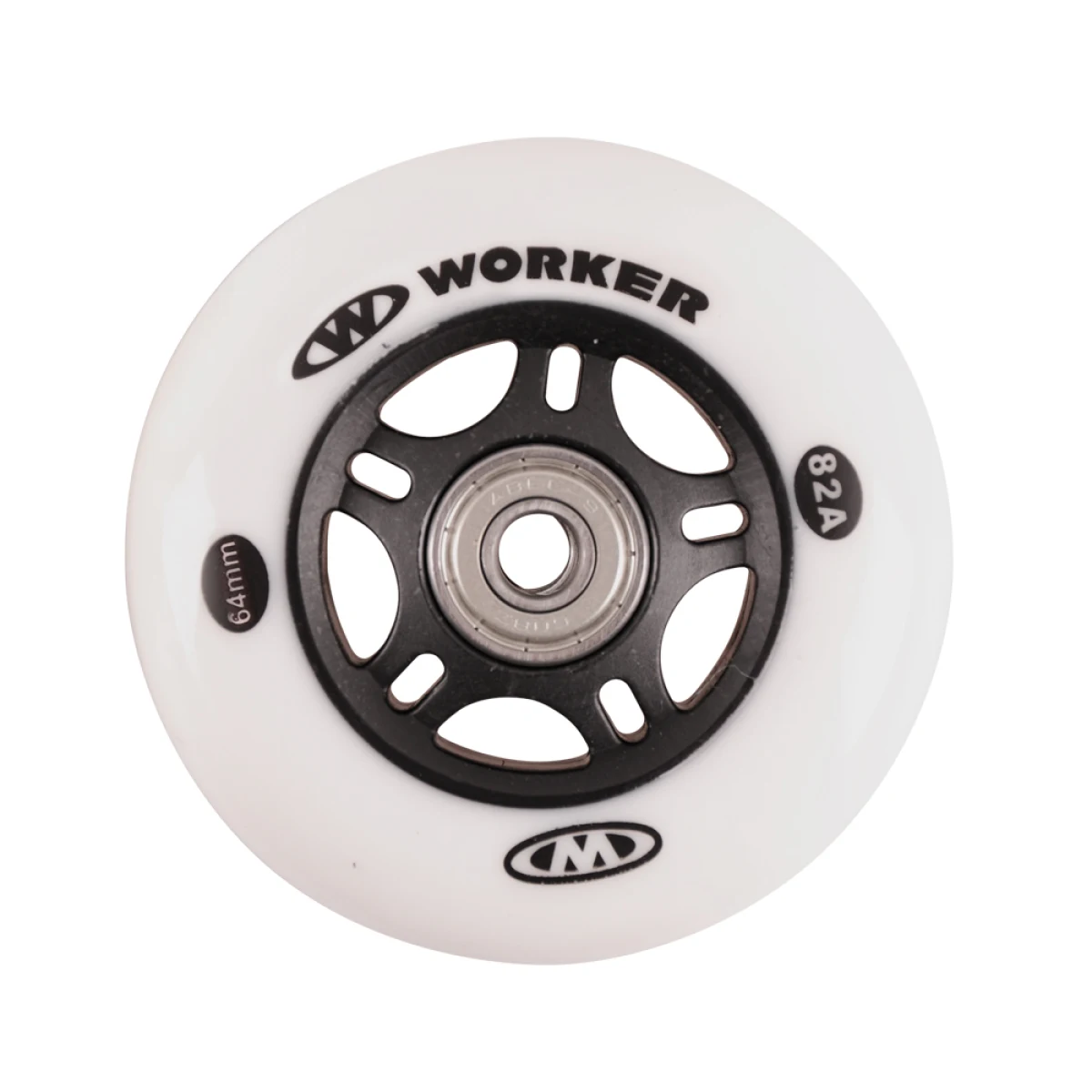 WORKER In-line 64mm a ložiska ABEC-5 chromeSet 4 ks · záber 2